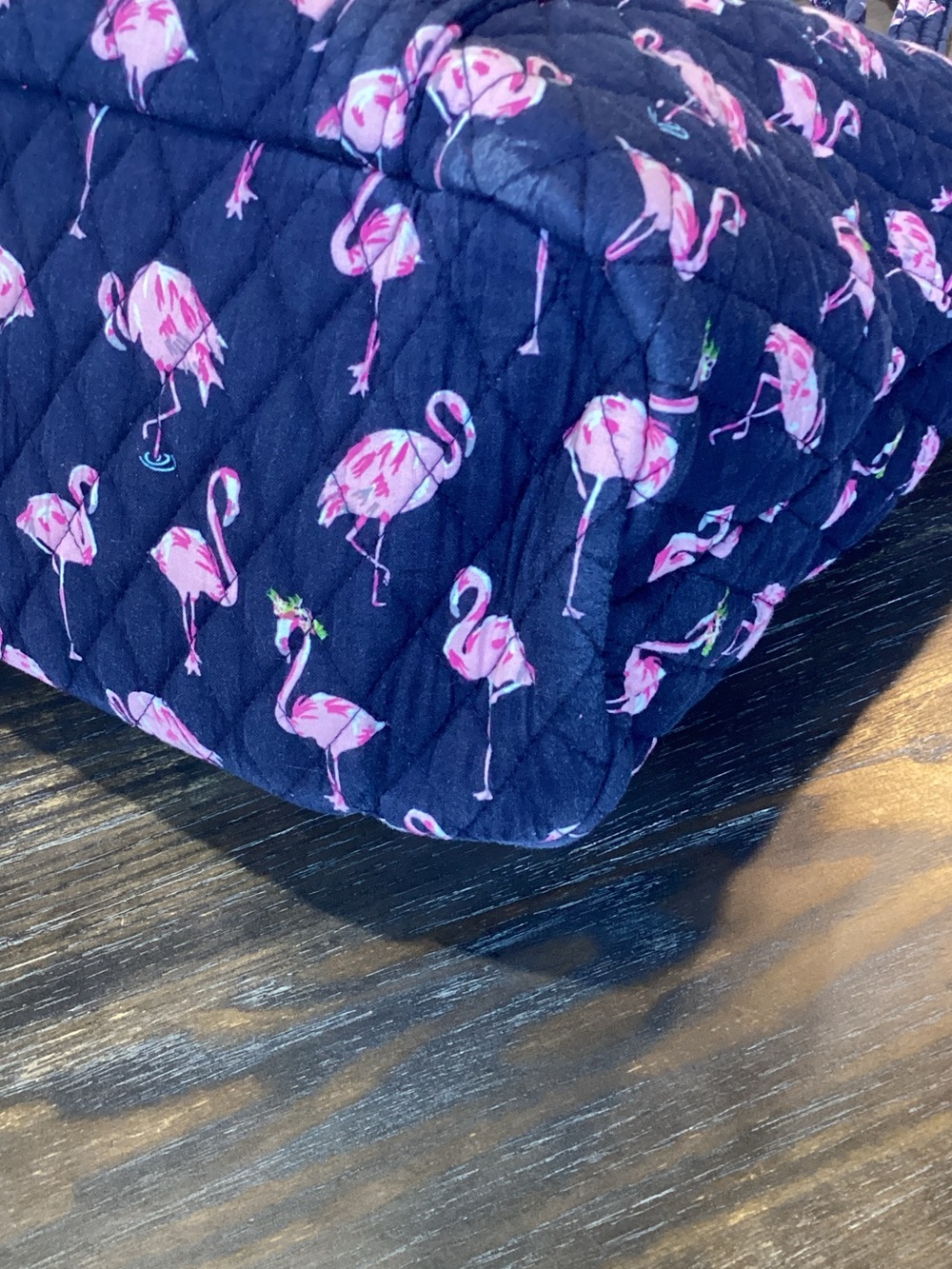 Vera Bradley Flamingo Fiesta Print 13” Quilted Tote - Picture 4 of 9